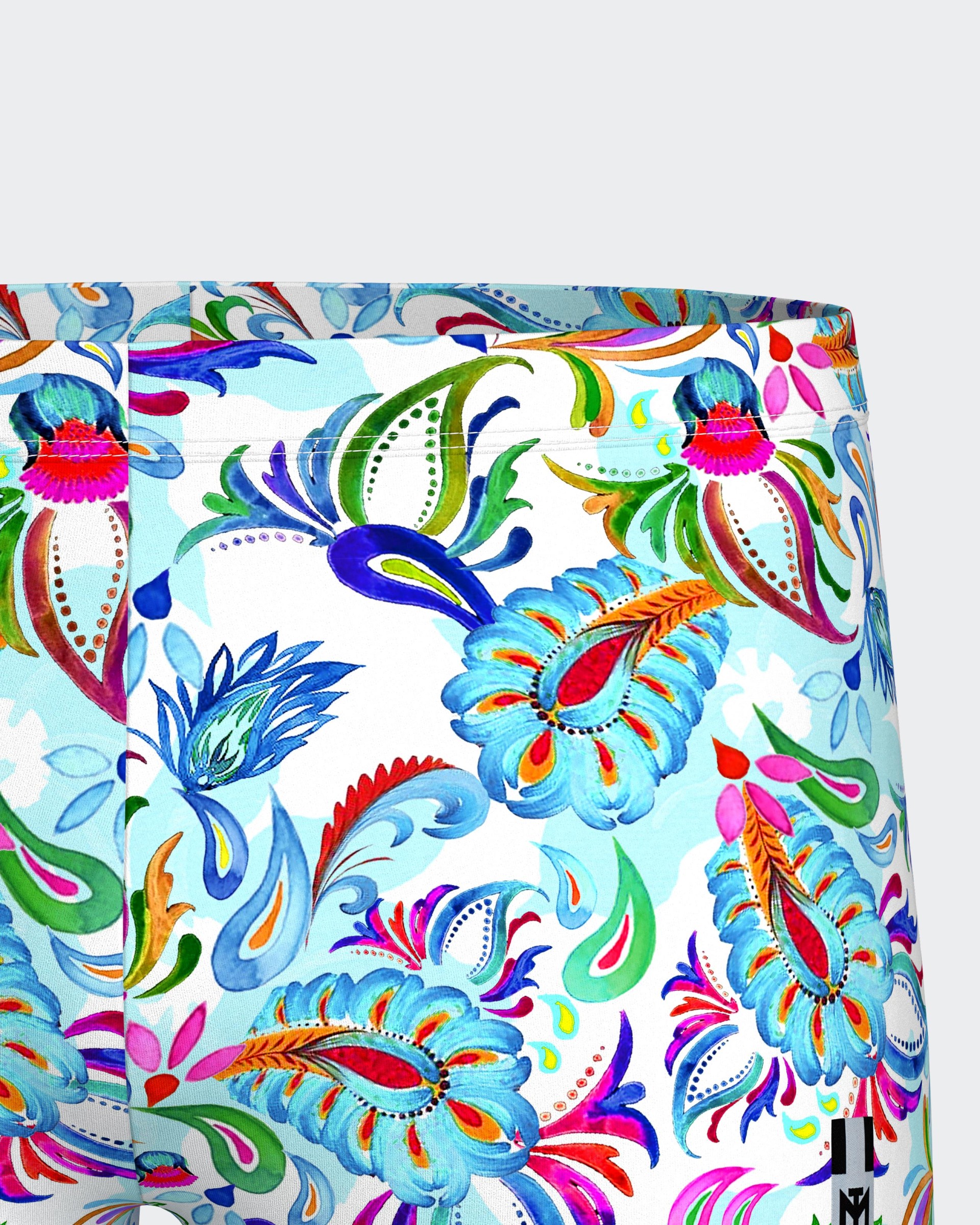 Bedruckte Badehose tropisch