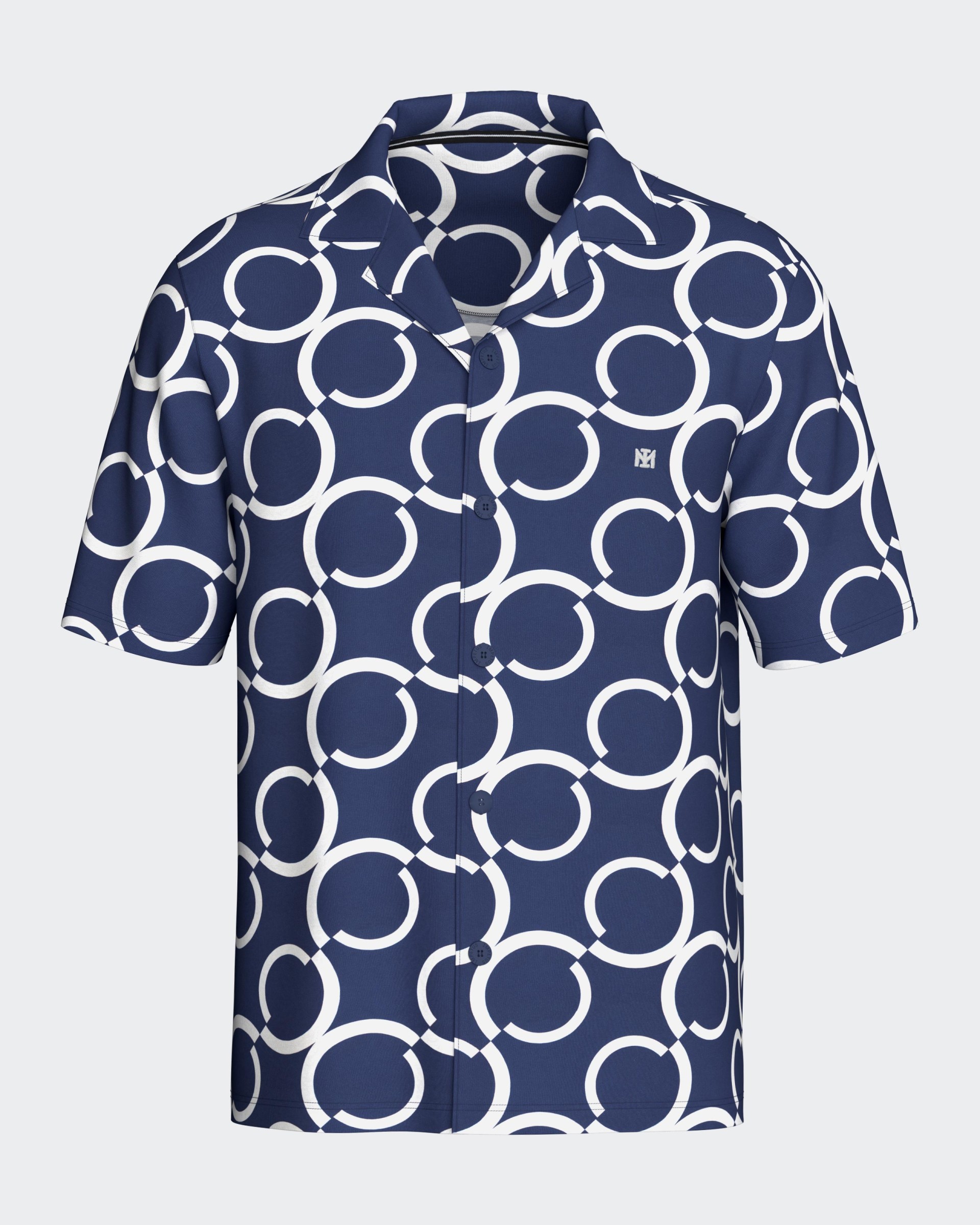 Hemd com estampado geométrico