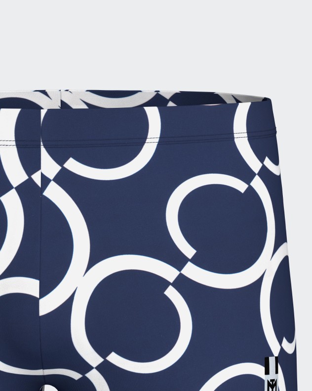 Boxer de baño estampado geométrico