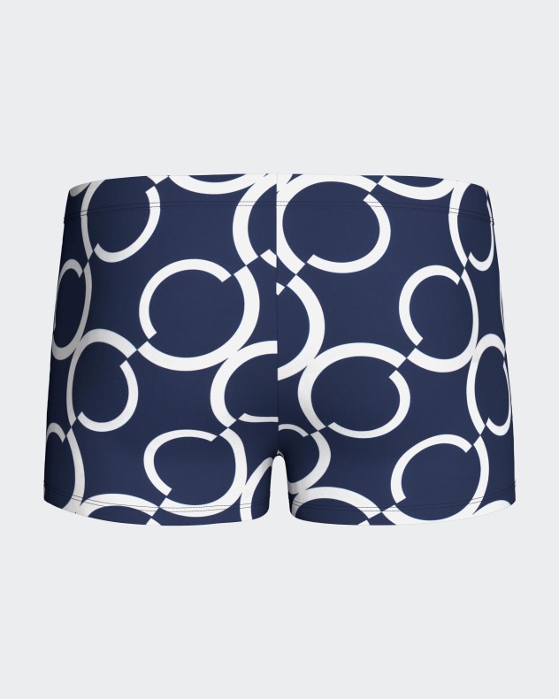 Boxer de baño estampado geométrico