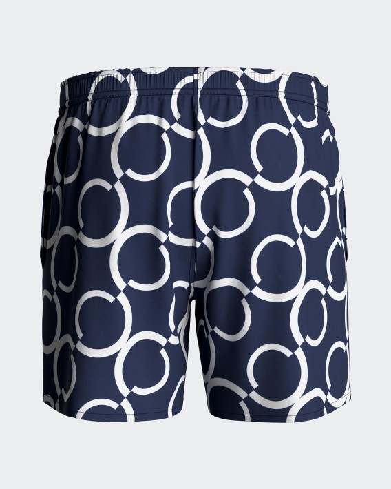 Short de baño estampado geométrico