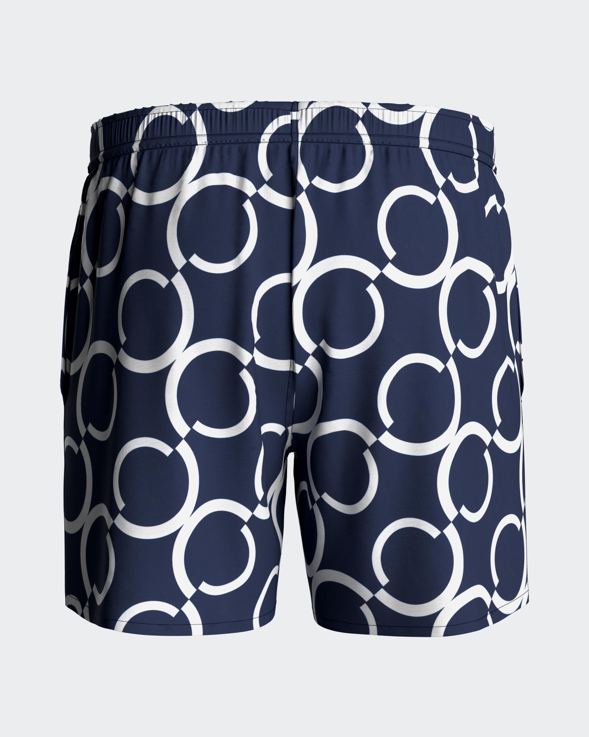 Short de baño estampado geométrico