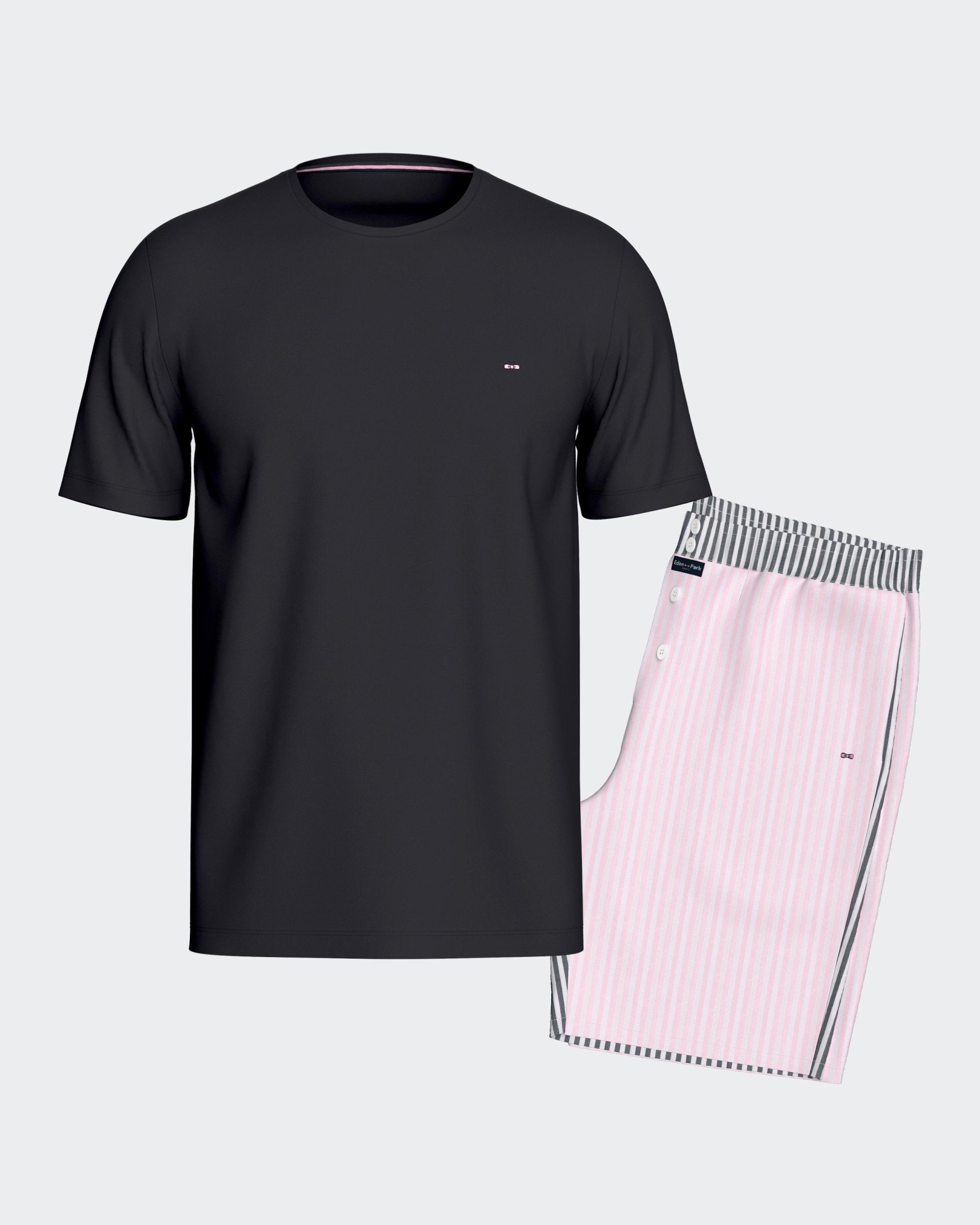 Short pyjama with shorts in canvas