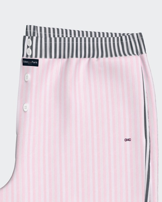 Short pyjama with shorts in canvas