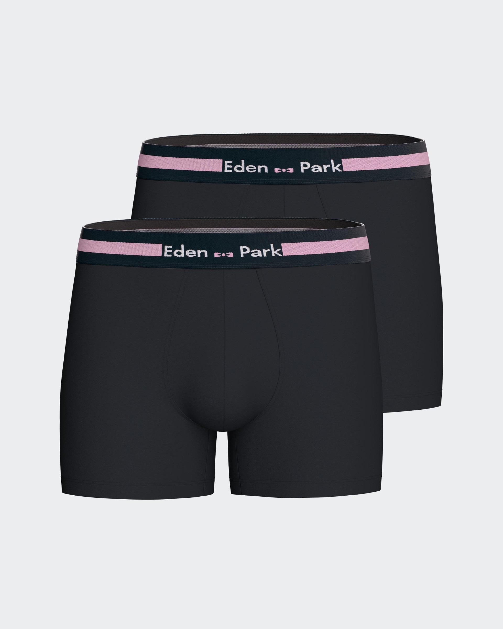 Pack of 2 plain boxers in Cotton