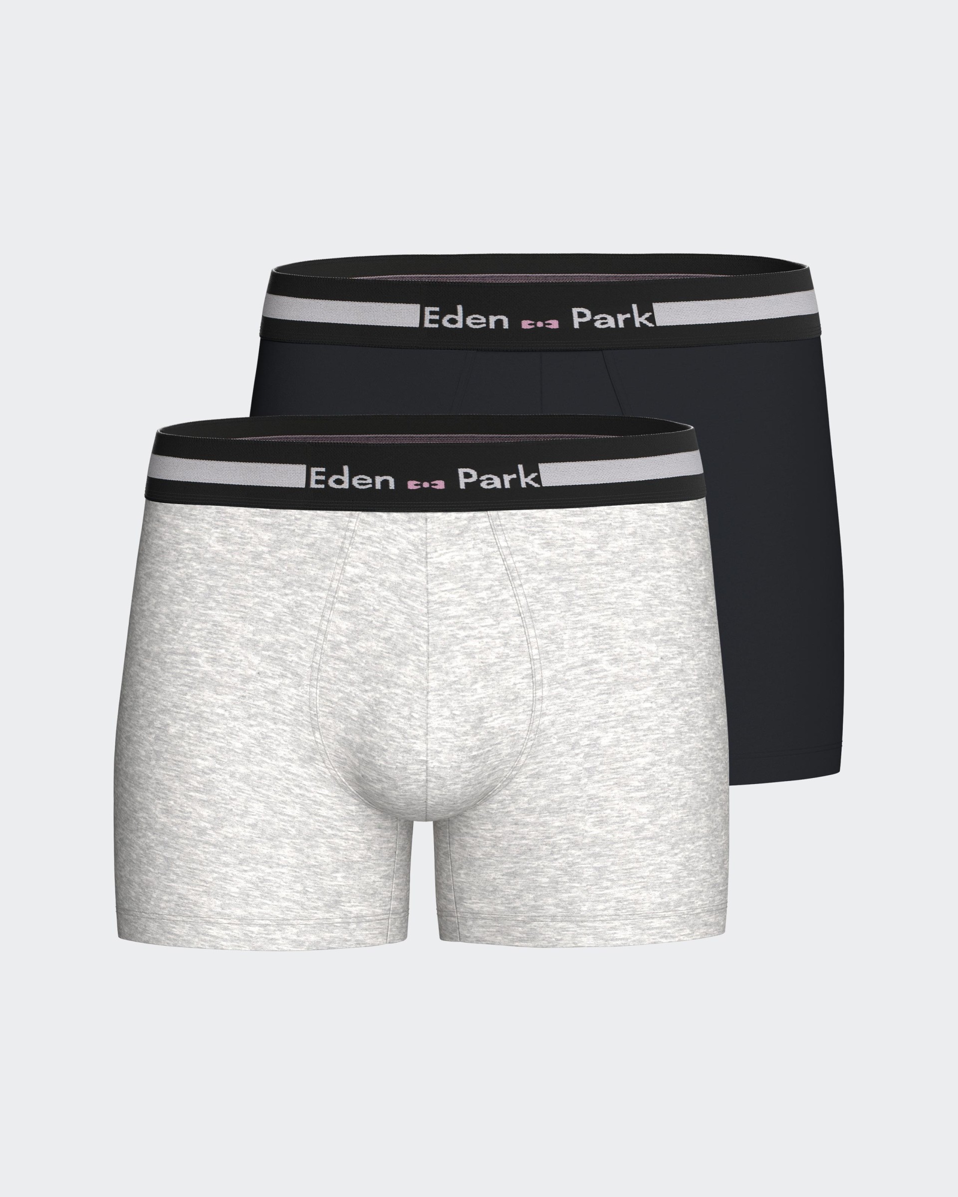 Pack of 2 plain boxers in Cotton
