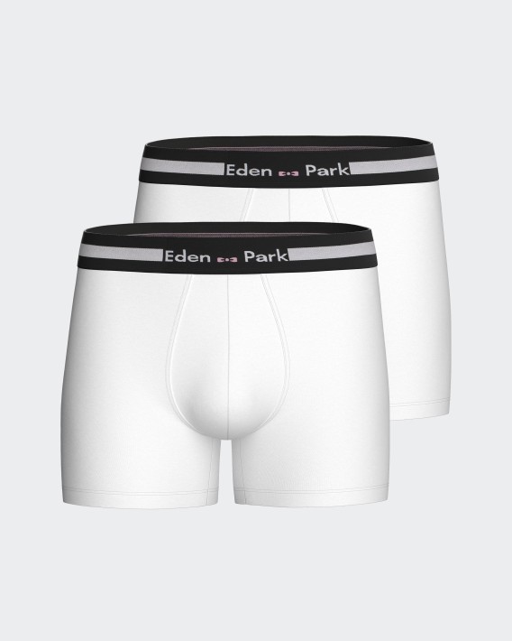 Pack of 2 plain boxers in Cotton