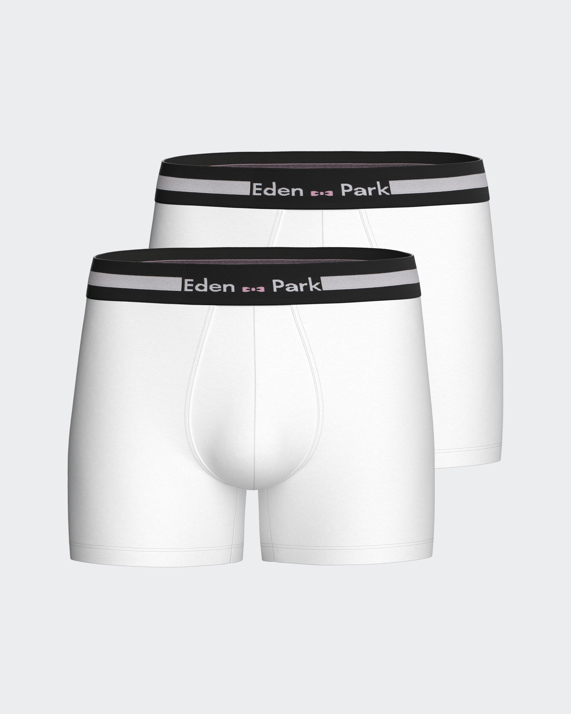 Pack of 2 plain boxers in Cotton