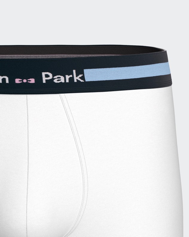 Pack of 3 plain boxers in Cotton