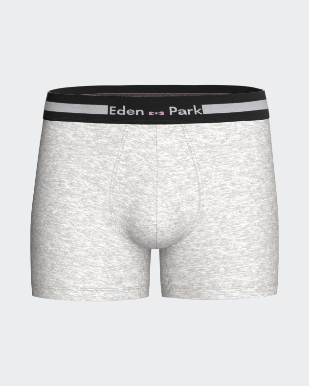 Pack of 3 plain boxers in Cotton