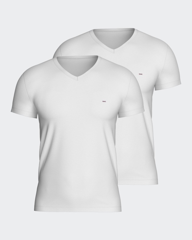 Pack of 2 plain t-shirts in Cotton - Image product