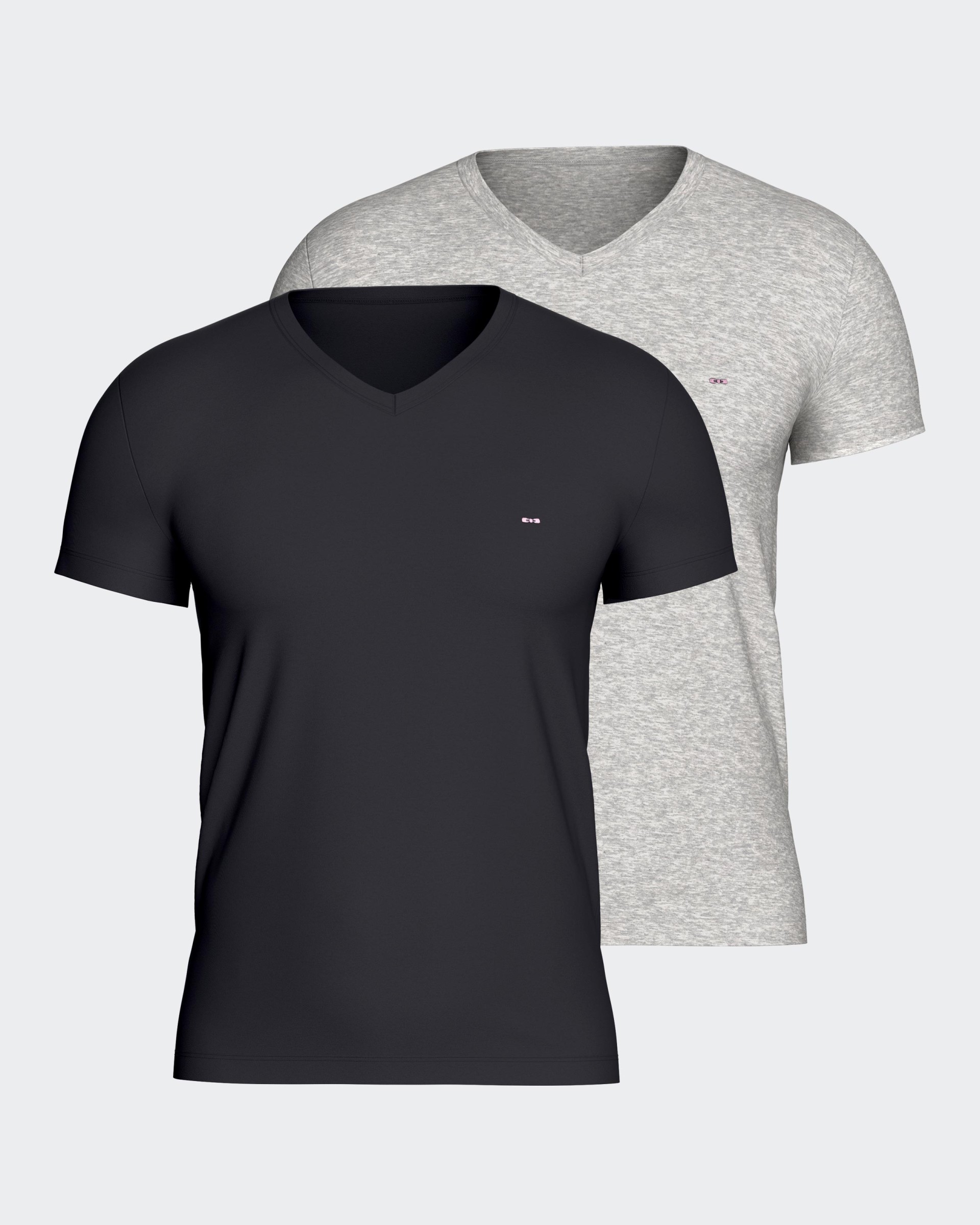 Pack 2 t-shirts unies en Coton