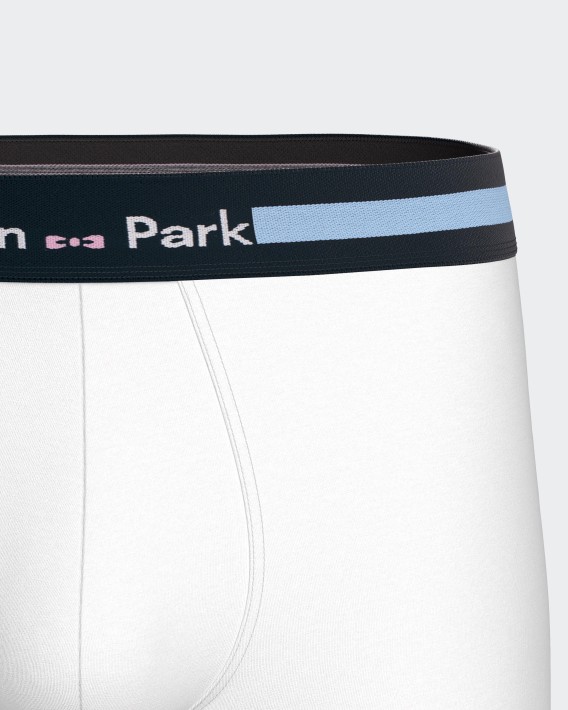 Pack of 3 plain boxers in Cotton