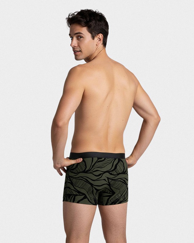 Men's printed boxers in Lyocell