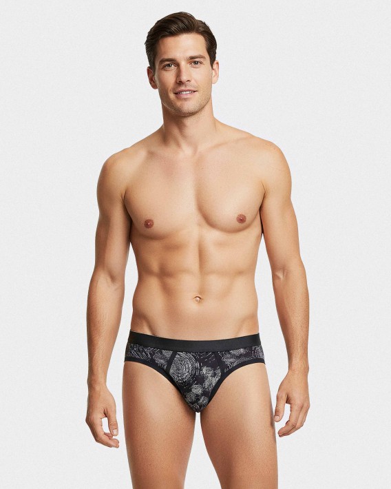 Herren-Slip mit Print aus Lyocell